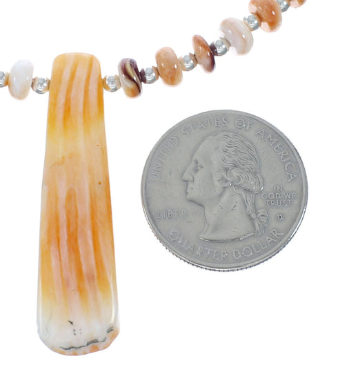 Oyster Shell Sterling Silver Bead Necklace X10298